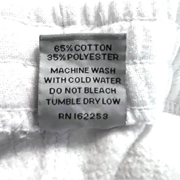 ProGo White Jogger-Style Pants with Tapered Legs and Elastic Cuffs Unisex - Picture 5 of 5